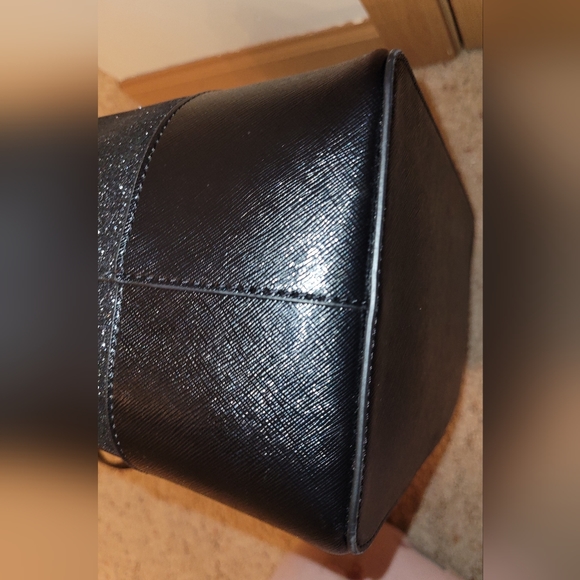 Kate Spade black sparkle tote bag purse - Picture 4 of 9